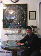 Dr. Turi at his Tarot Table